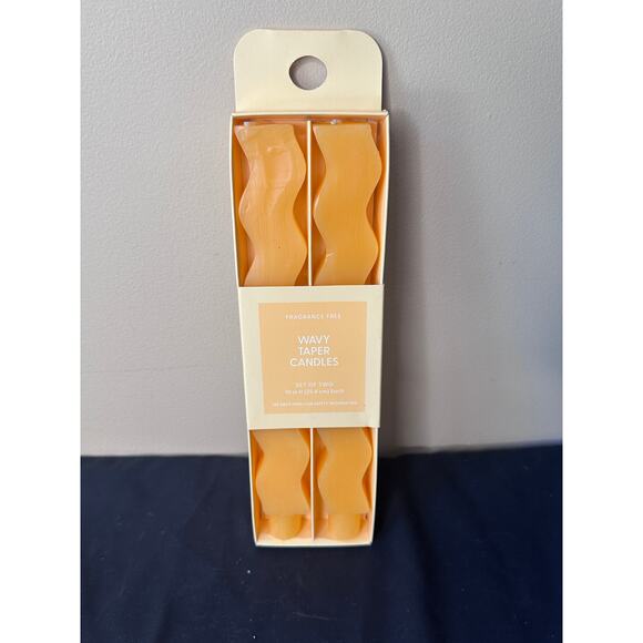 10” Set of 2 Wizard Gold Wavy Shaped Taper Room Essentials Candle New - Picture 6 of 6